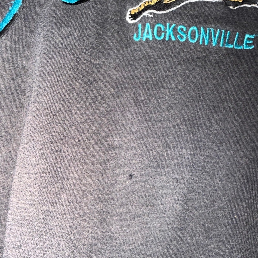 Vintage Jacksonville Jaguars Crable Sportswear Black Sweatshirt XL Embroidered - Picture 6 of 7